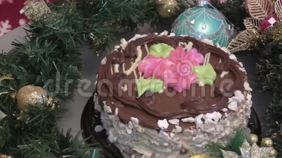 圣诞饼干蛋糕视频的预览图