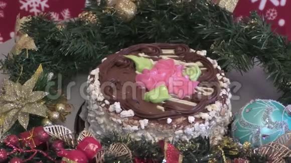 圣诞饼干蛋糕视频的预览图