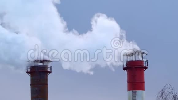 热力站煤和燃料油燃烧造成的空气污染视频的预览图