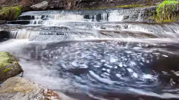 瀑布水流时间流逝视频的预览图