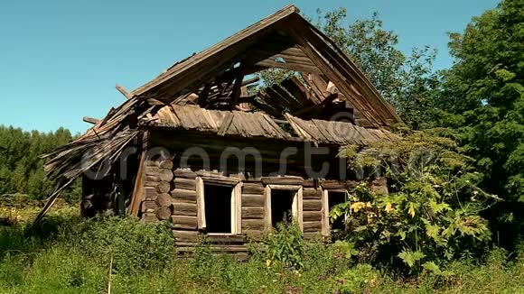 被遗弃的俄罗斯村庄视频的预览图