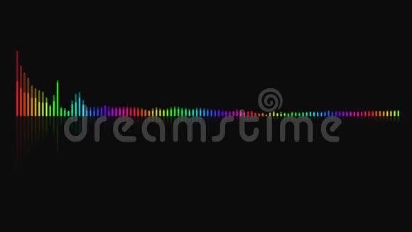 音频均衡器背景多色数字背景视频的预览图