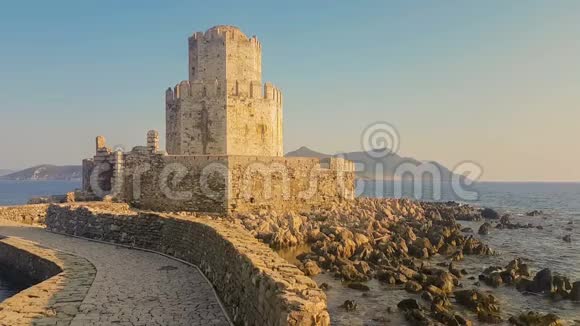 梅索尼希腊2017年8月4日穆索尼的布尔奇城堡一座历史堡垒视频的预览图