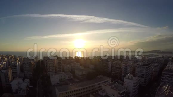 城市日落视频的预览图