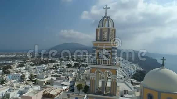 圣约翰天主教大教堂浸礼会教堂的鸟瞰图视频的预览图