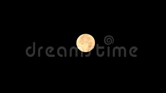 黑色天空上的满月视频的预览图