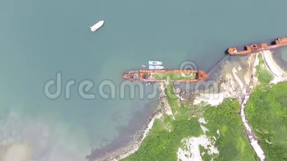俄罗斯联邦安全局海岸警卫队船只俯视图视频的预览图