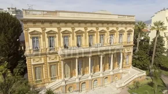 法国尼斯美术博物馆大楼收藏绘画地标视频的预览图