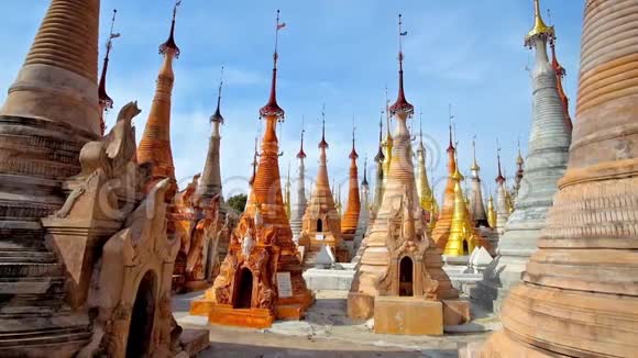 缅甸印丁村的寺庙视频的预览图