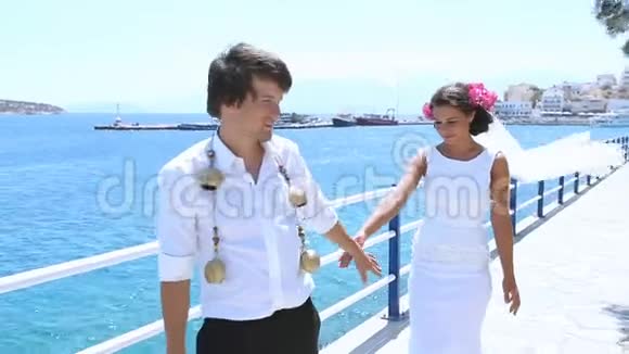 在希腊举行的摄影婚礼视频的预览图