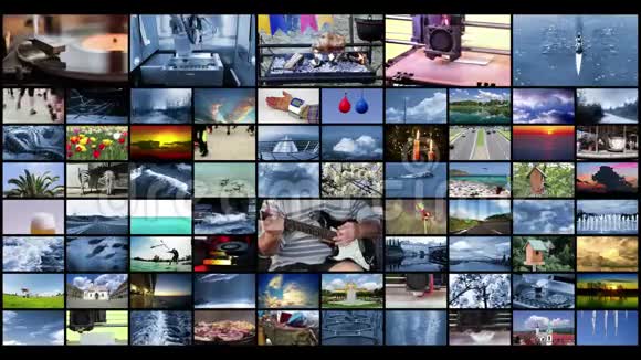 电视制作技术视墙背景概念视频的预览图