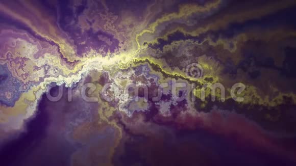 自然美丽的大理石湍流图案黄色粉红色纹理动画背景新的独特品质多彩欢乐视频的预览图