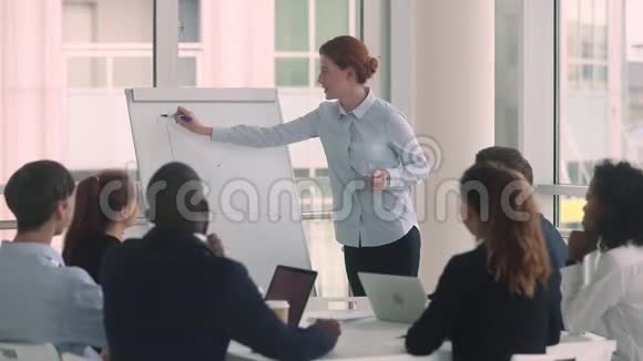 女经理教练导师介绍商业培训视频的预览图