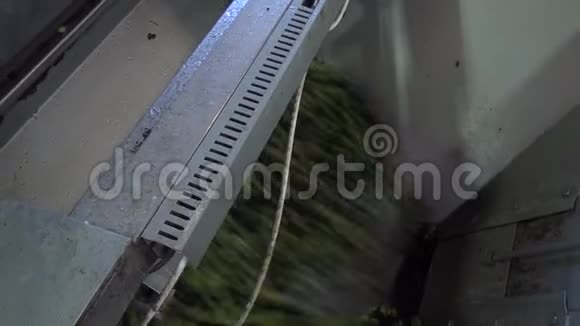 在橄榄油压榨中洗涤橄榄视频的预览图