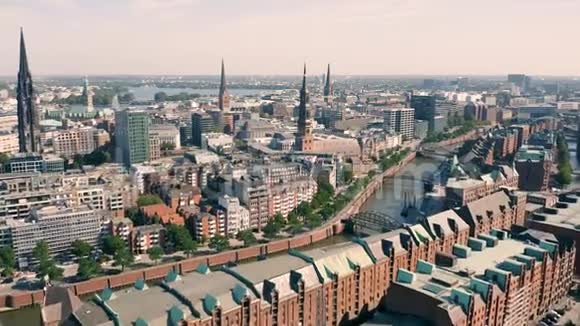 汉堡的城市景观视频的预览图