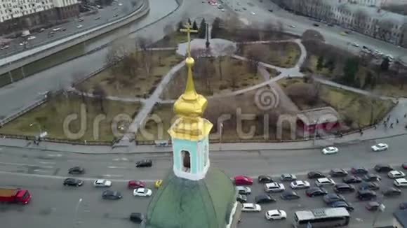 全景环绕俄罗斯教堂视频的预览图
