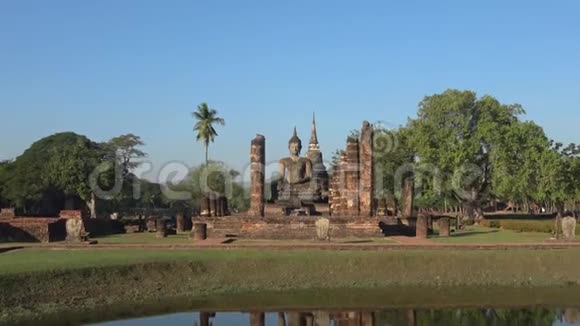 观古佛雕塑瓦察纳松克拉姆寺苏科泰视频的预览图