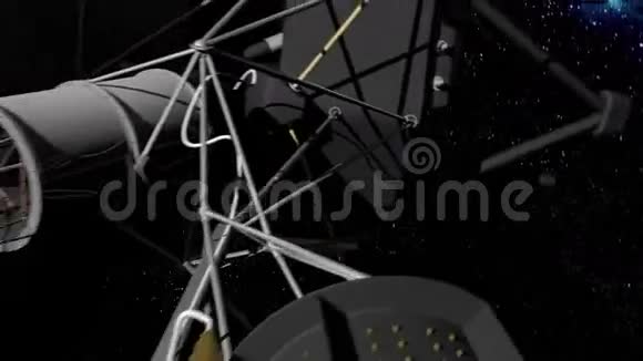 星背景上的旅行者空间探测器视频的预览图