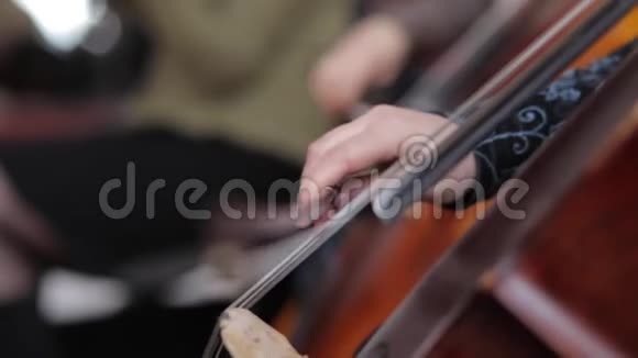 大提琴在大提琴上演奏音乐视频的预览图