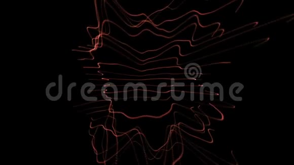 动人的彩浪多彩的抽象背景彩色闪光波抽象视频视频的预览图