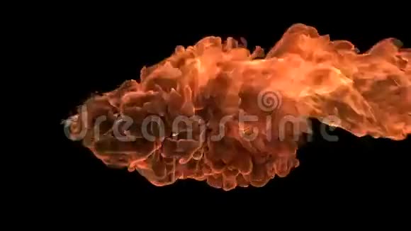 厚厚的火球在缓慢运动中移动视频的预览图