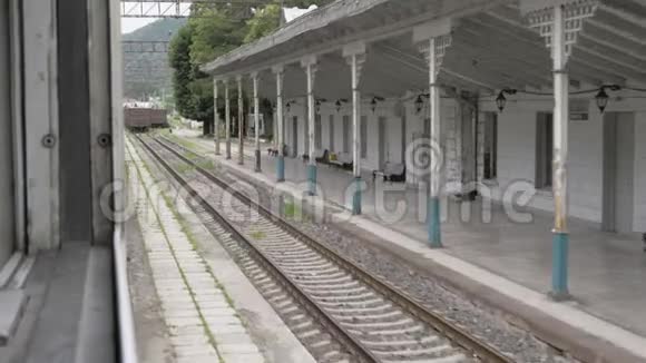 格鲁吉亚老城区火车站视频的预览图