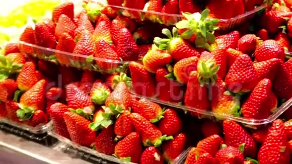 白色的红色草莓视频的预览图