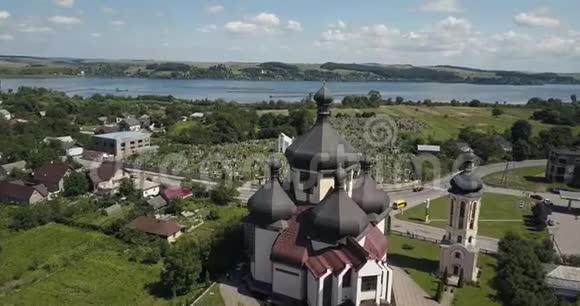 空中教堂城市布尔什廷乌克兰视频的预览图