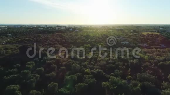 意大利阿普利亚附近4k无人驾驶飞机日落视频的预览图