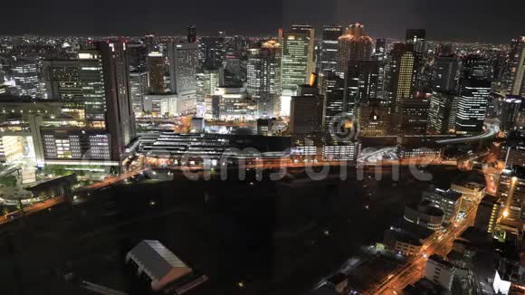 大阪夜景航空视频的预览图