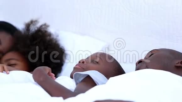 一家人睡在床上视频的预览图