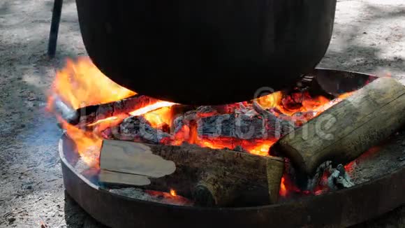 锅和篝火视频的预览图