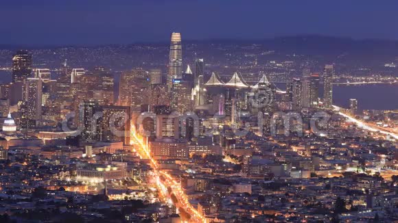 每天晚上旧金山4K的时间视频的预览图