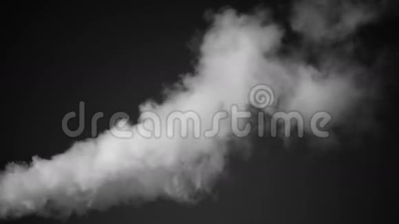 工业白烟黑暗背景视频视频的预览图