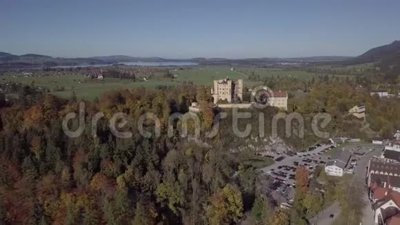 德国霍亨什旺高城堡的堡未经修改的日志格式视频的预览图