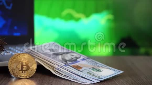 金蛋比特币数字货币和美元未来的投资理念视频的预览图
