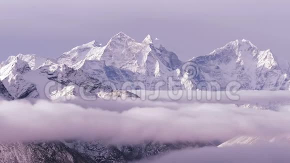 喜马拉雅山时间推移4k视频的预览图