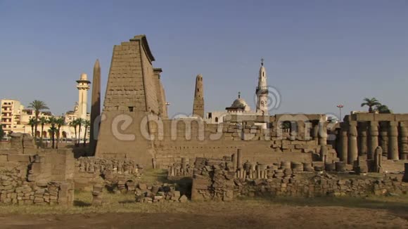 埃及卢克索神庙视频的预览图