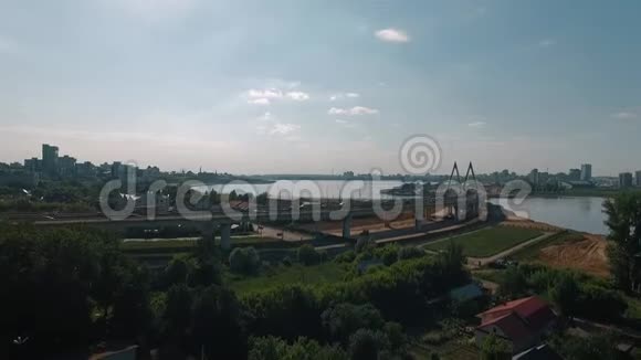 俄罗斯喀山夏季空中景色视频的预览图