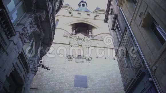中世纪的门户著名的展示场在波尔多法国旅游视频的预览图
