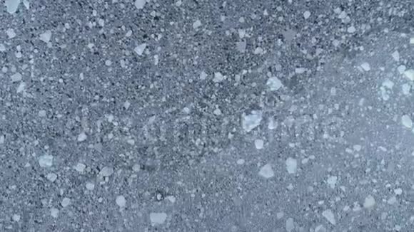 南极海冰冰川高空俯视视频的预览图