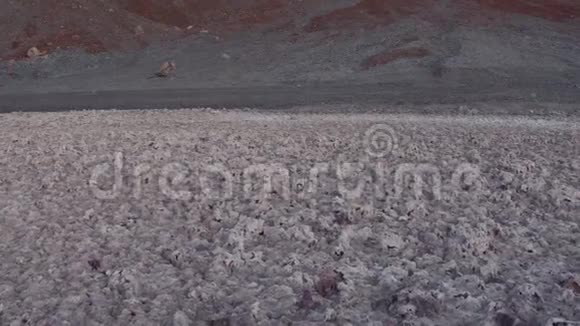 巴德沃特典型的粗糙盐湖死亡谷国家公园视频的预览图