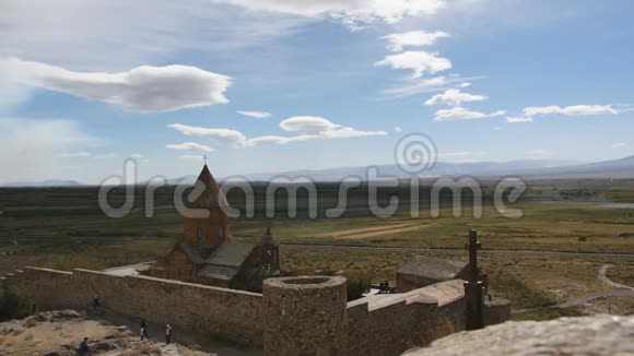 亚美尼亚KhorViap修道院景观视频的预览图
