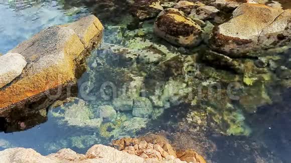 西班牙布拉瓦海岸的透明水视频的预览图