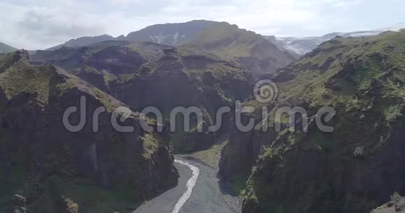 美丽的Fjadrargljufur峡谷视频的预览图