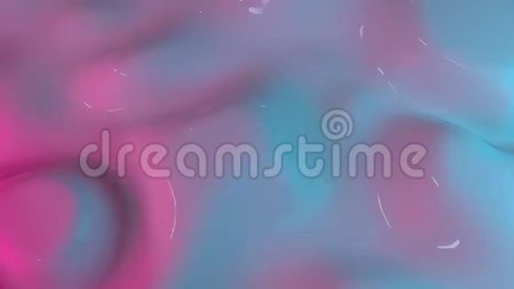 蓝色和粉红色的液体波视频的预览图