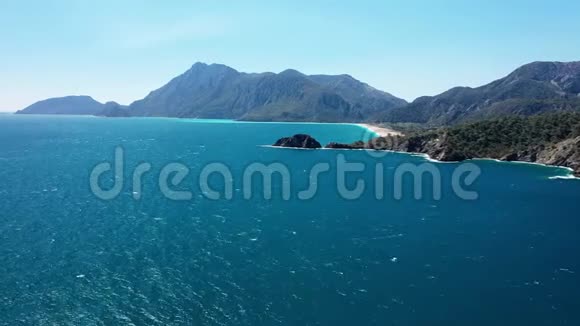 土耳其地中海山脉空中摄影视频的预览图