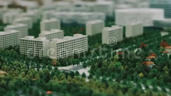 住宅小区建筑模型供商业展示视频的预览图