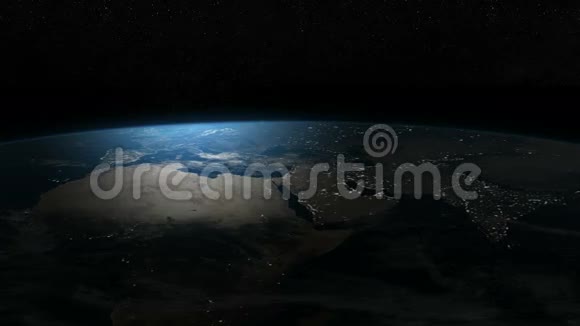 夜晚的大地空中视频的预览图