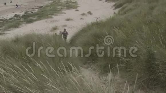 在沙丘上奔跑视频的预览图